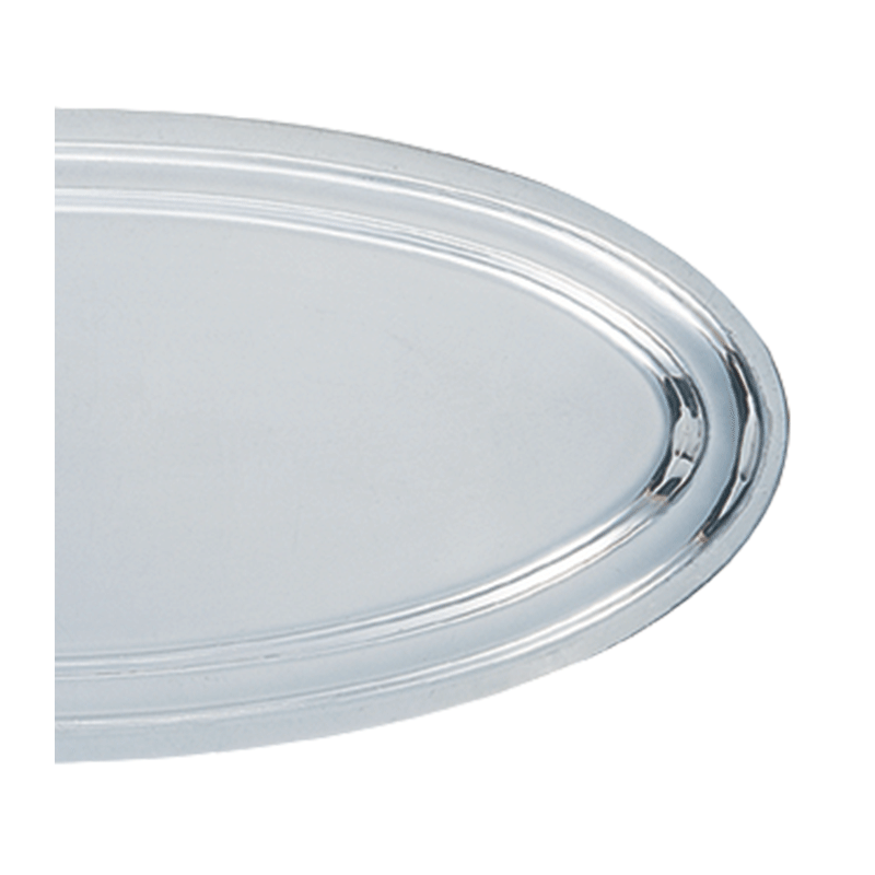 Plat ovale argent 35 x 80 cm