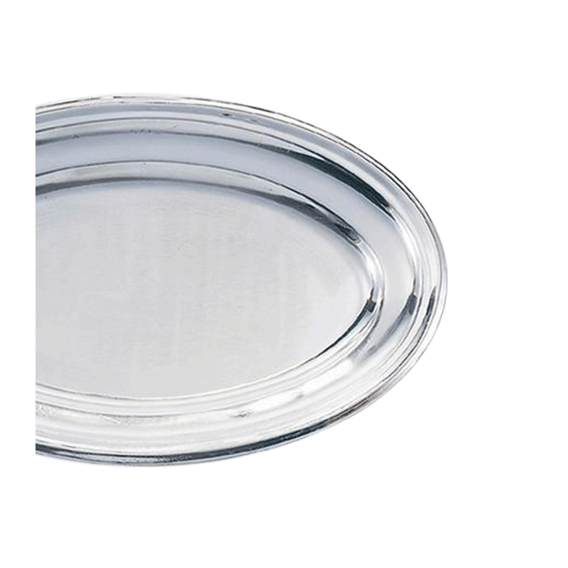 Plat ovale inox 40 x 60 cm