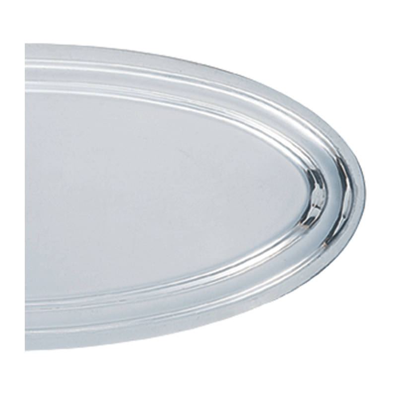 Plat ovale argent 30 x 70 cm