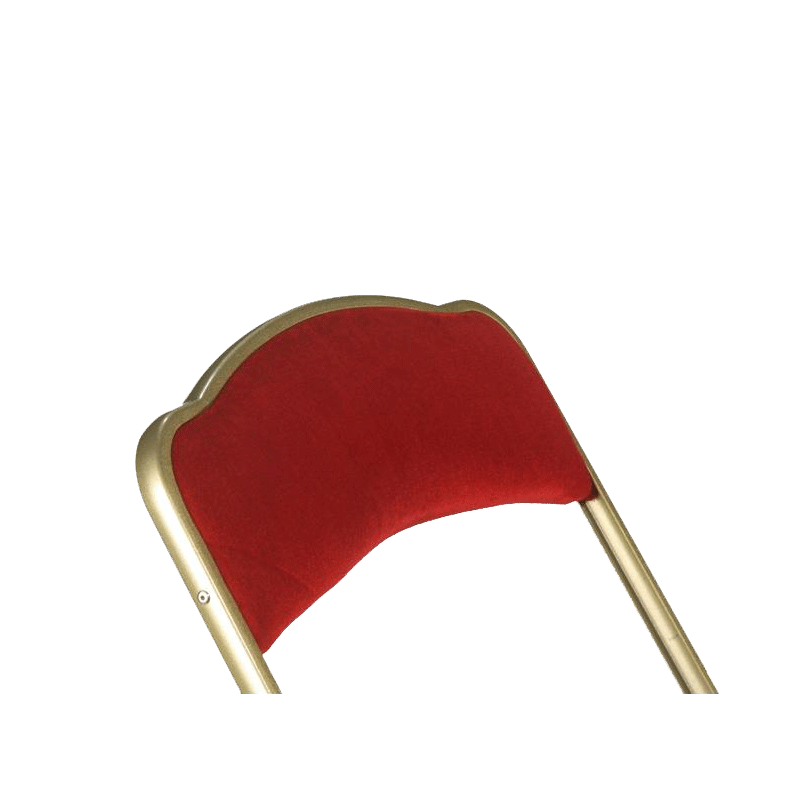 Chaise capitonnée rouge