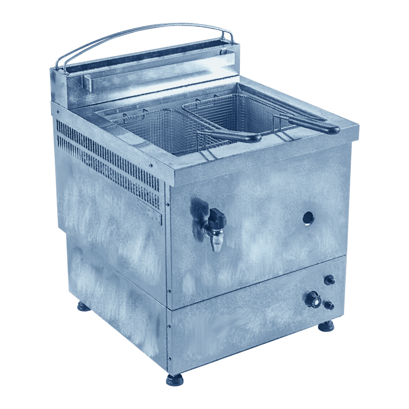 Doppel-Fritteuse 2x 7 Liter – Gas