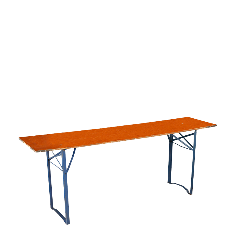 Table rectangulaire 50 x 200 cm hauteur 76 cm