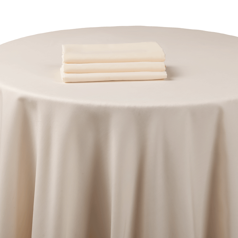 Nappe chintz beige 210 x 210 cm ignifugée M1