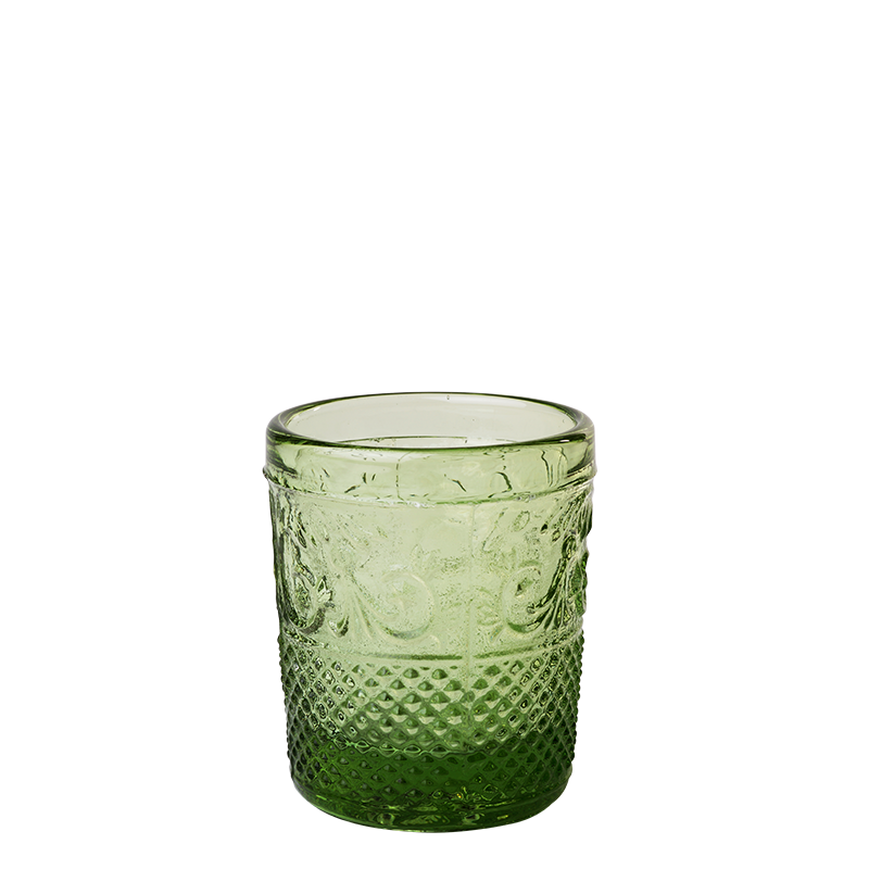 Tischlicht Barock olivgrün Ø 5 cm H 6,5 cm