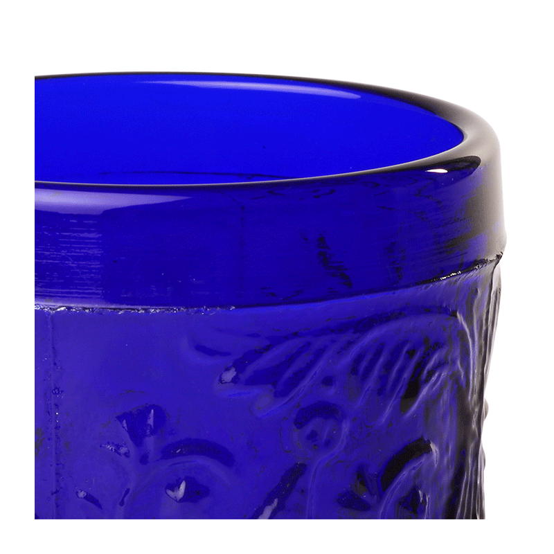 Tischlicht Barock dunkelblau Ø 5 cm H 6,5 cm