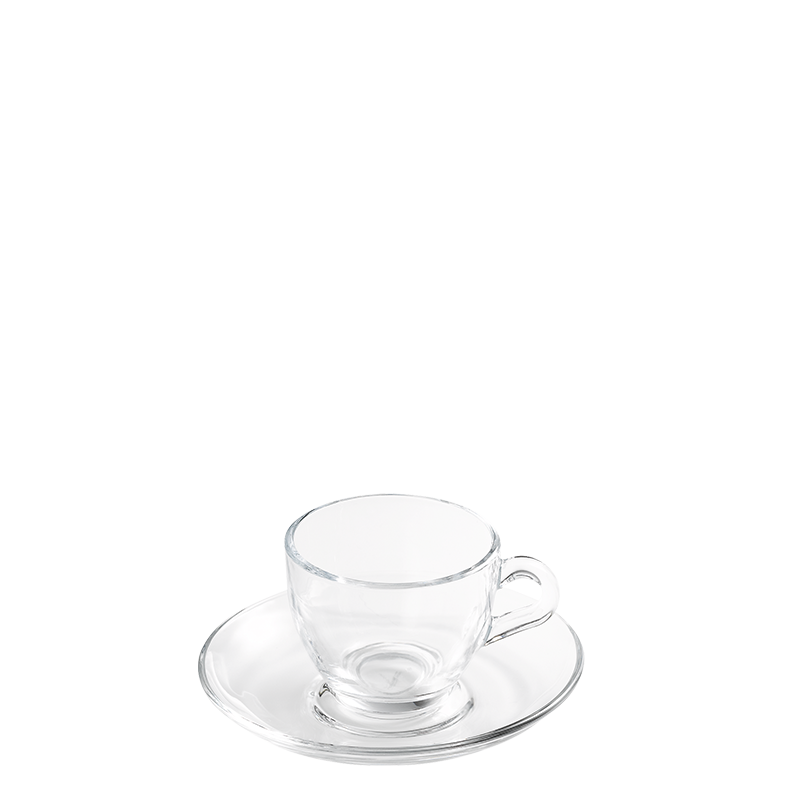 Tasse et sous-tasse à café Vague 7 cl