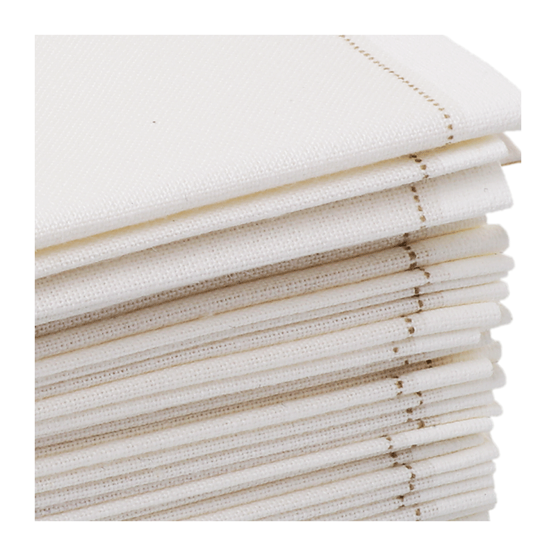 Cocktailservietten aus Stoff weiss 20 x 20 cm (30 Stück)