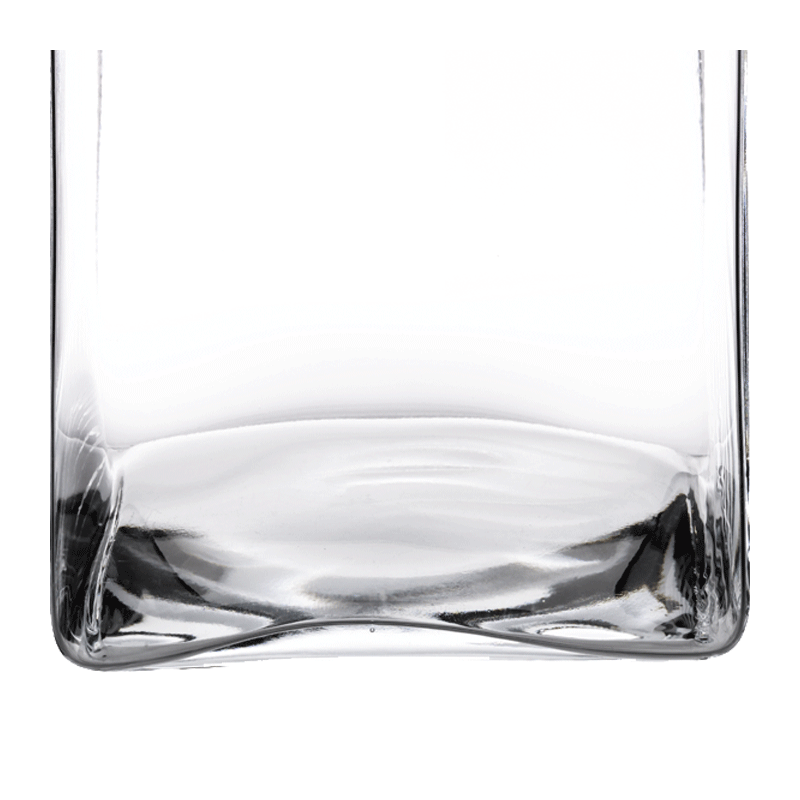 Support de plat en verre 23 x 23 cm H 30 cm