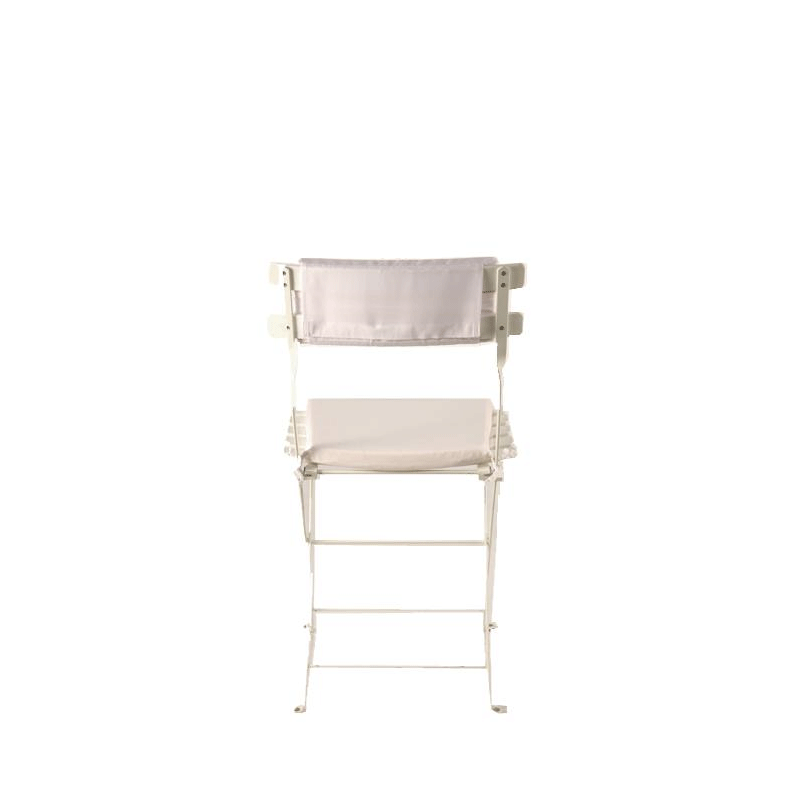 Chaise Trocadéro blanche avec assise et dossier blanc