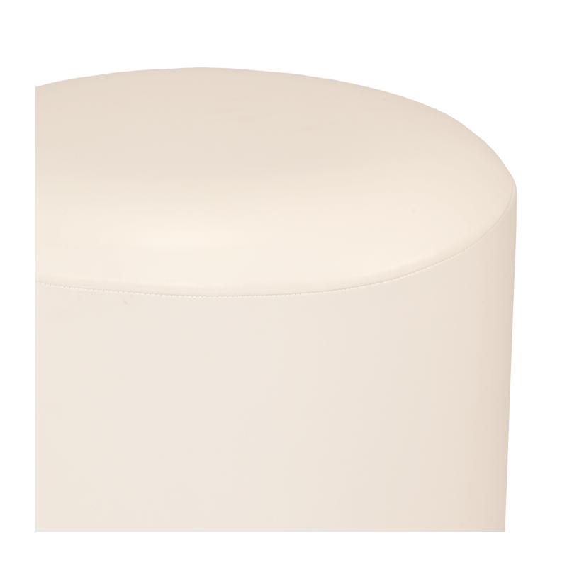 Hocker rund Vinyl weiss Ø 50 cm H 45 cm