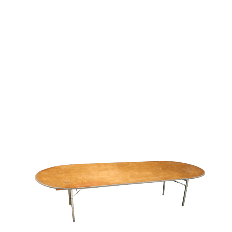 Table ovale enfants 100 x 200 cm H 52 cm