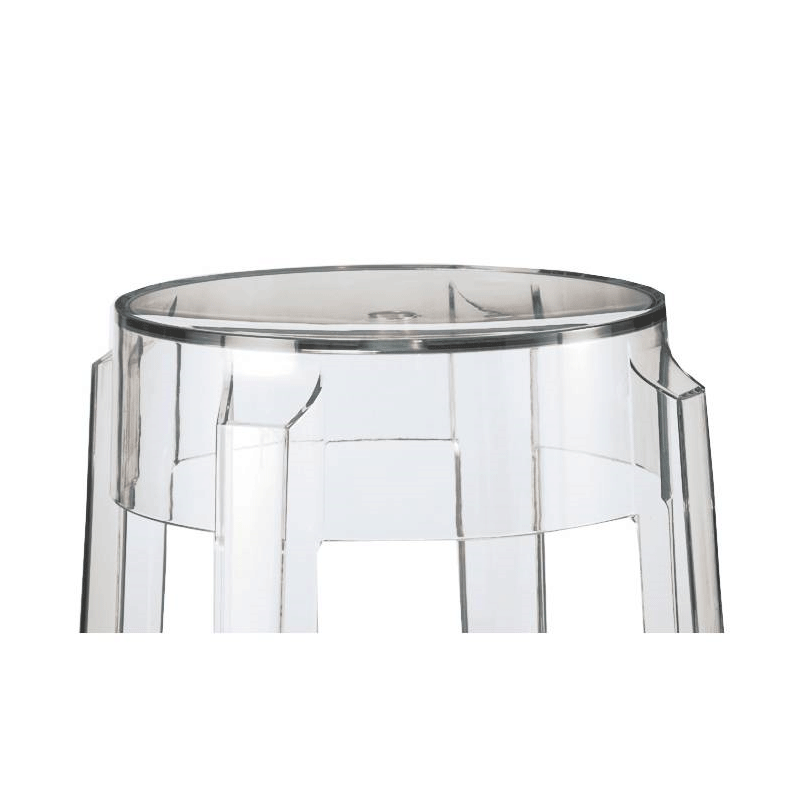Tabouret Cristal transparent H 75 cm