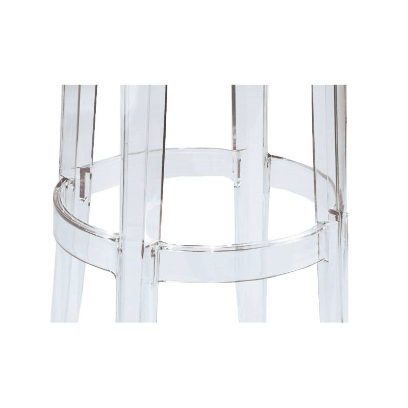 Tabouret Cristal transparent H 75 cm