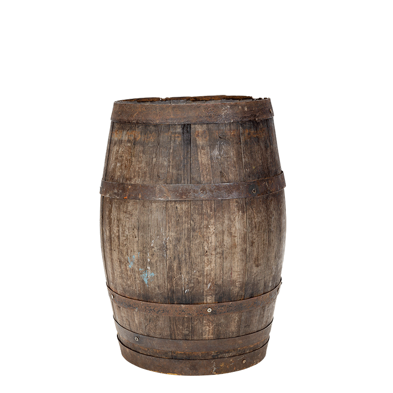 Fass klein Vintage &Oslash; 25-35 cm H 50-60 cm