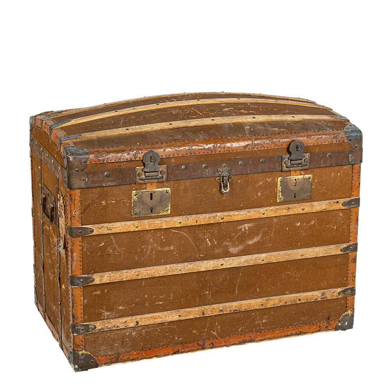 Coffre en bois vintage
