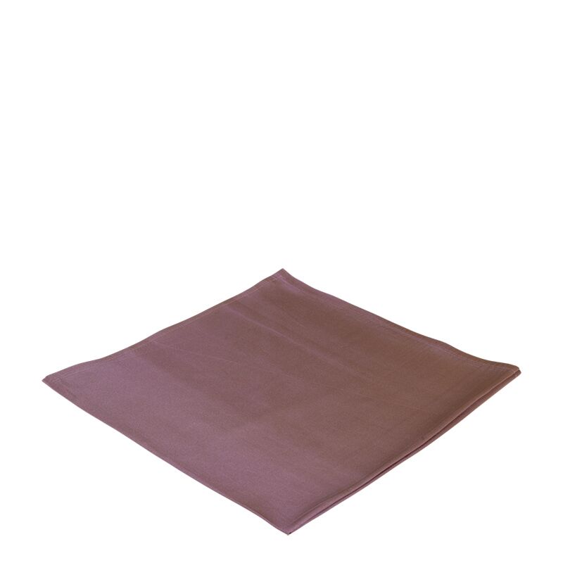 Serviette de table Delhi prune 60 x 60 cm ignifugée M1