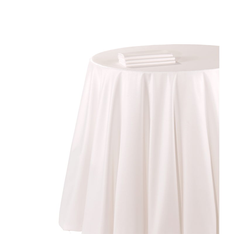 Tischläufer Chintz weiss 50 x 270 cm feuerfest