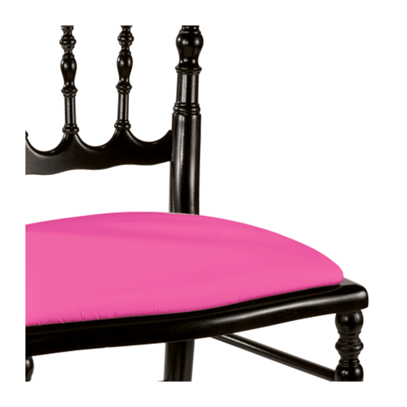 Stuhl Napoleon III schwarz Delhi fuchsia