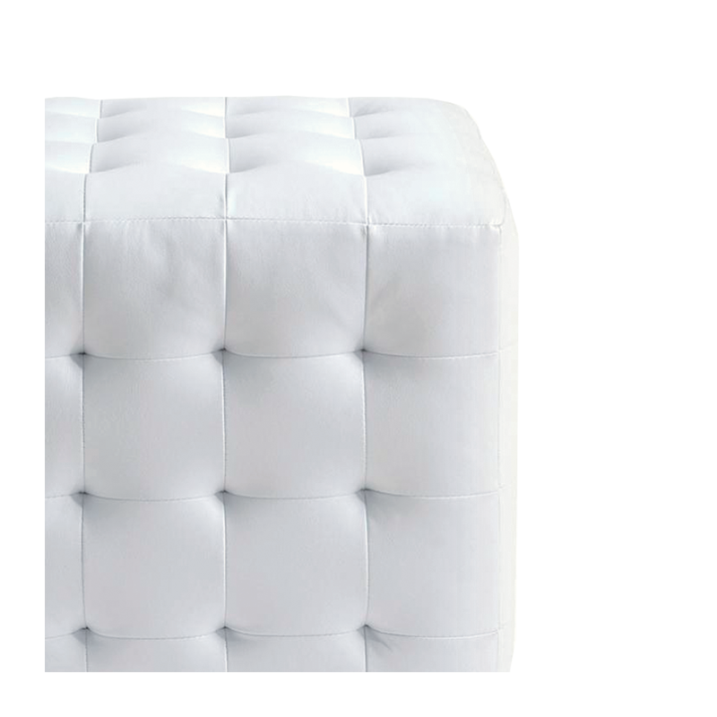 Sitzkissen Chesterfield weiss 44 x 44 cm H 42 cm
