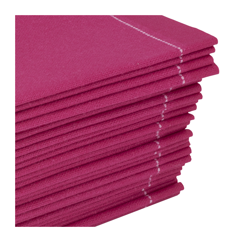 Cocktailservietten aus Stoff fuchsia 20 x 20 cm (30 Stück)