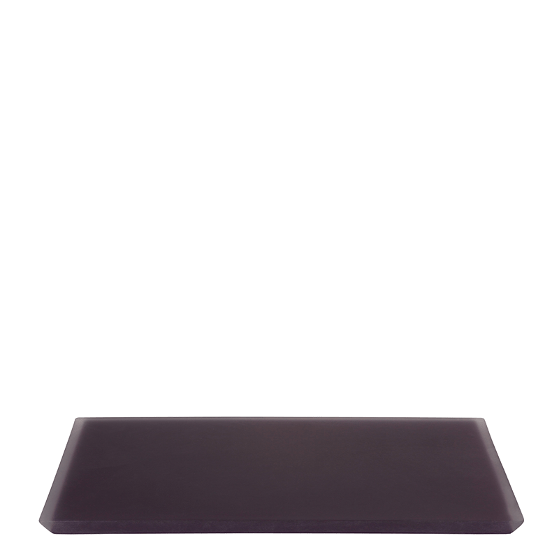Tablett aus Kunstharz pflaumenfarbe 30 x 40 cm