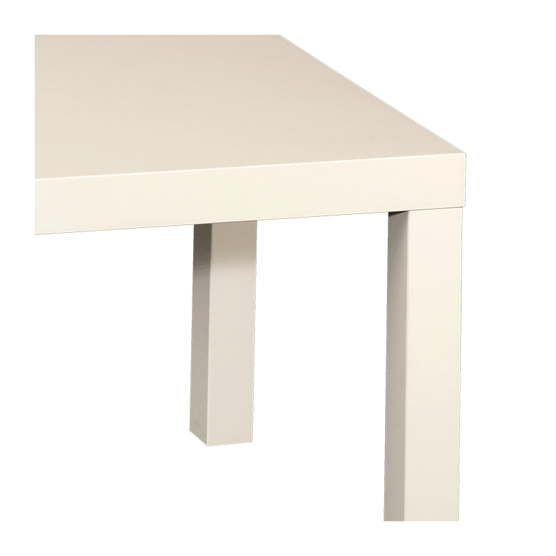 Table basse blanche 55 x 55 cm H 45 cm