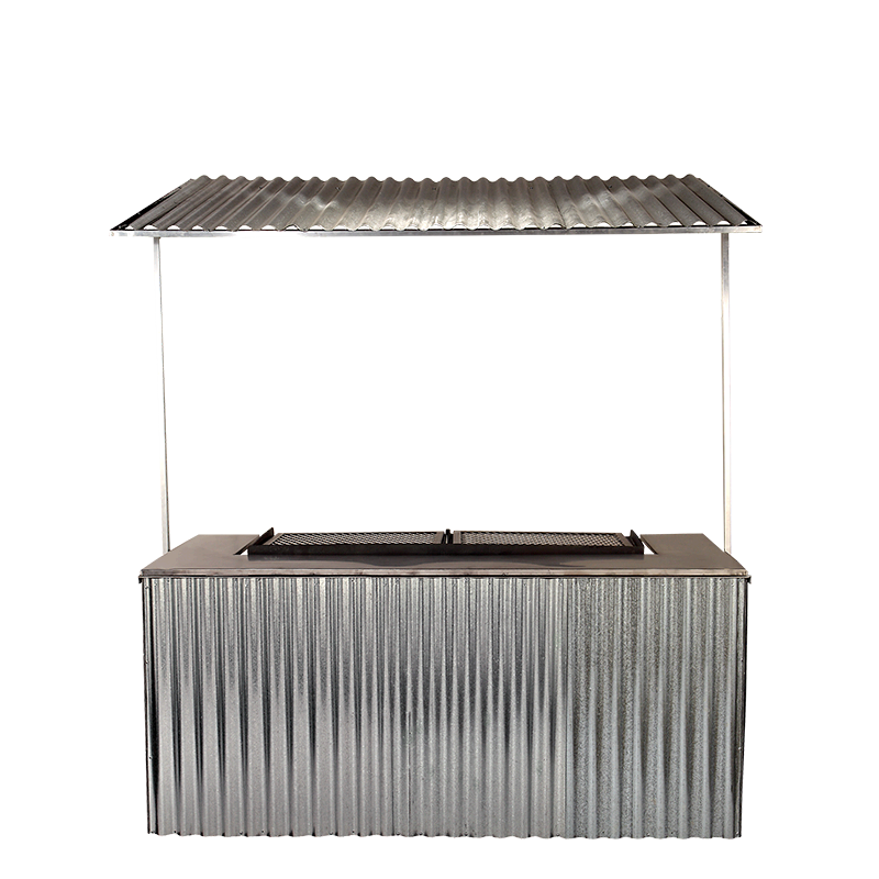 Buffet pliant barbecue avec toit en tole 100 x 200 cm - Délai 48H