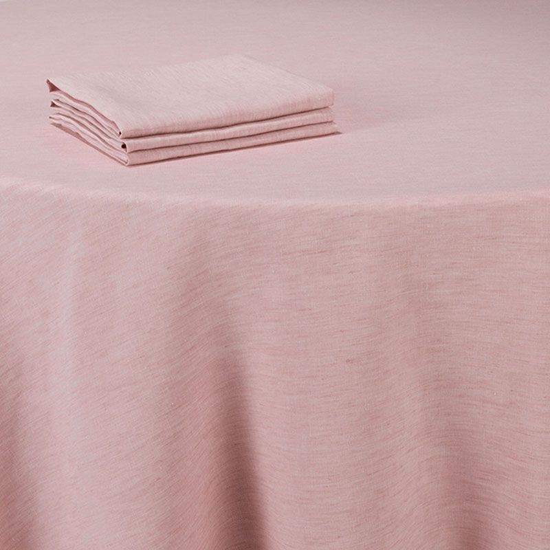 Nappe lin rose 290 x 400 cm