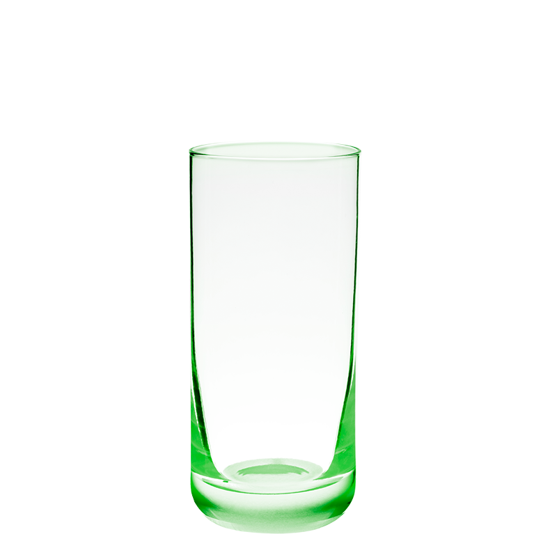 Longdrink-Glas grün fluoreszierend 32 cl