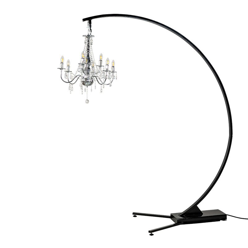 Regenbogen mit Kronleuchter, Stromanschluss und Dimmer