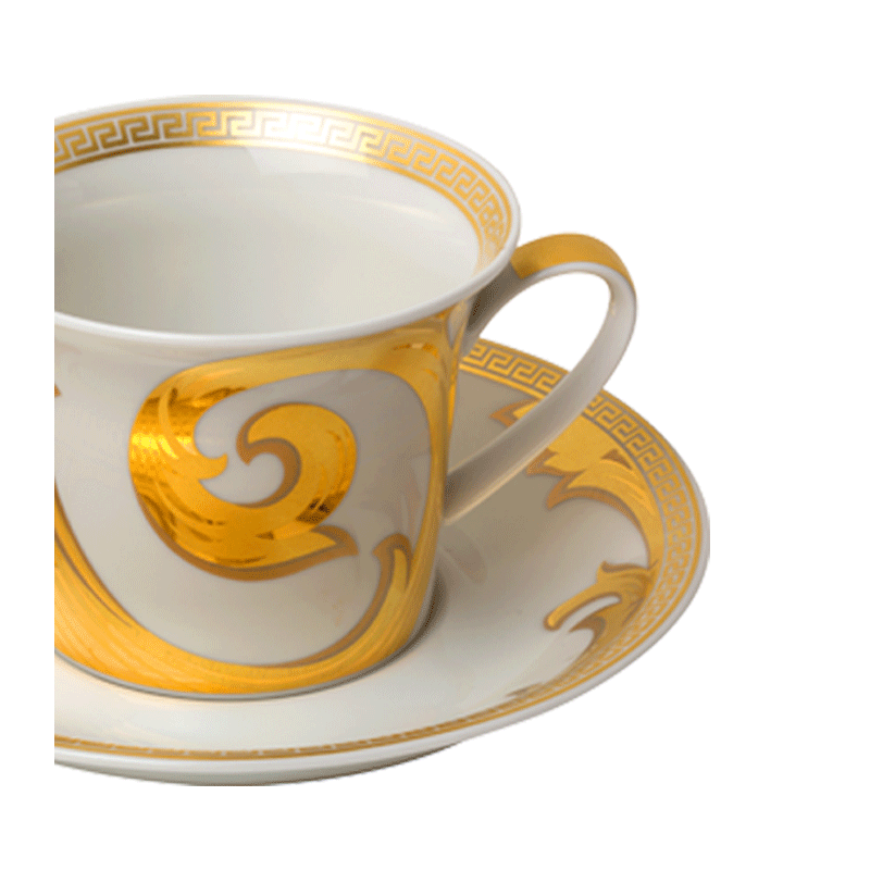 Kaffee-/Teetasse mit Unterteller Versace 25 cl