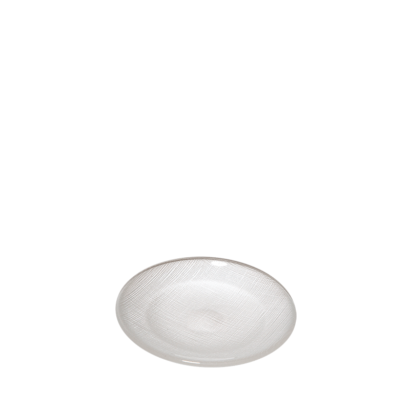 Brotteller Glas weiss Ø 14 cm