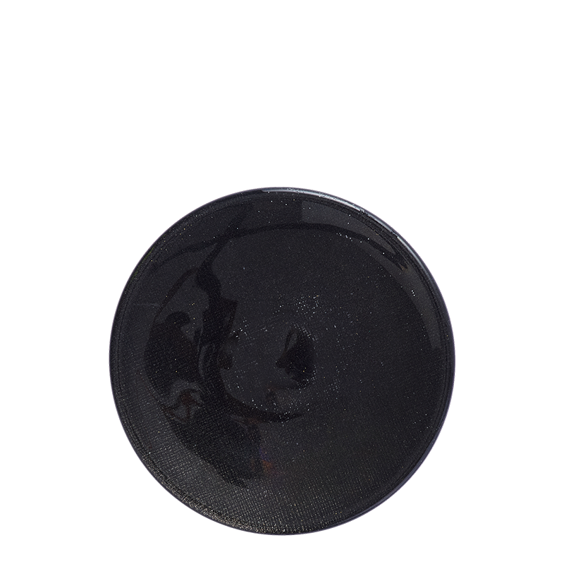 Brotteller Glas schwarz Ø 14cm