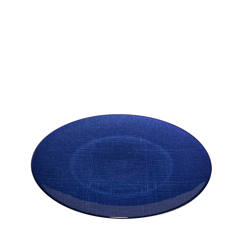 Platzteller Glas blau Ø 32 cm