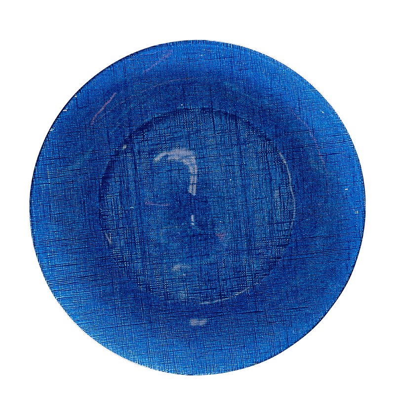 Platzteller Glas blau Ø 32 cm