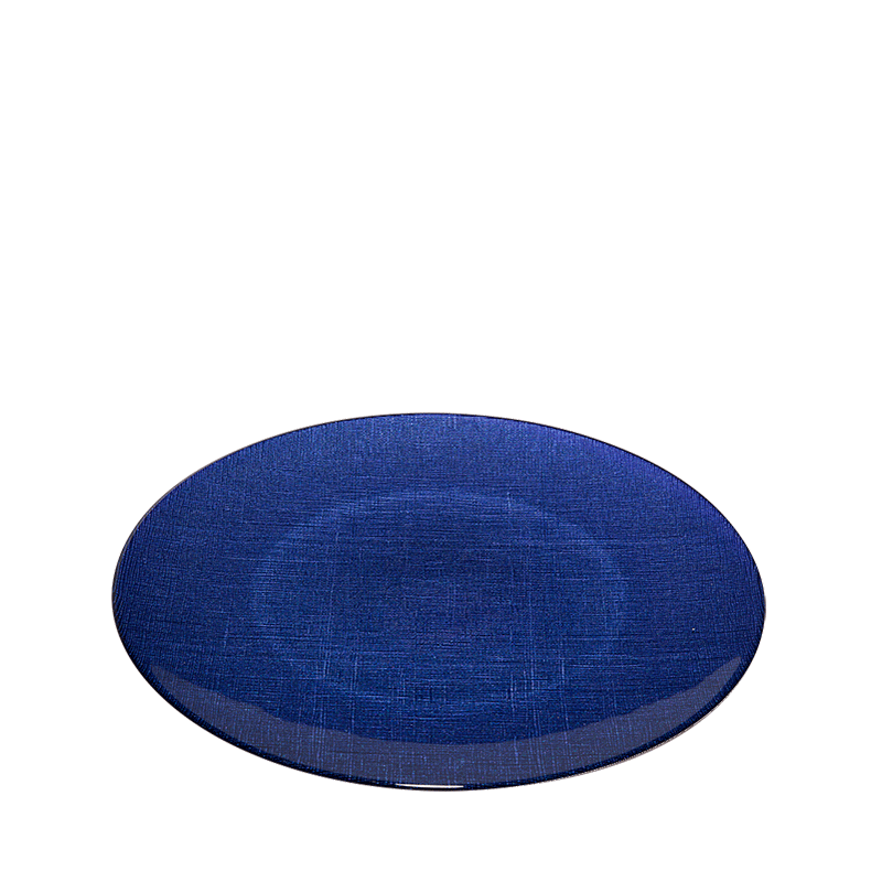 Platzteller Glas blau Ø 32 cm