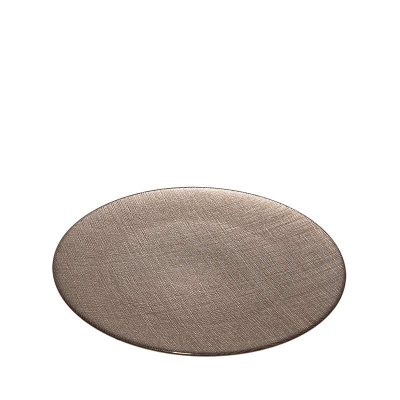Platzteller Glas taupe Ø 32 cm