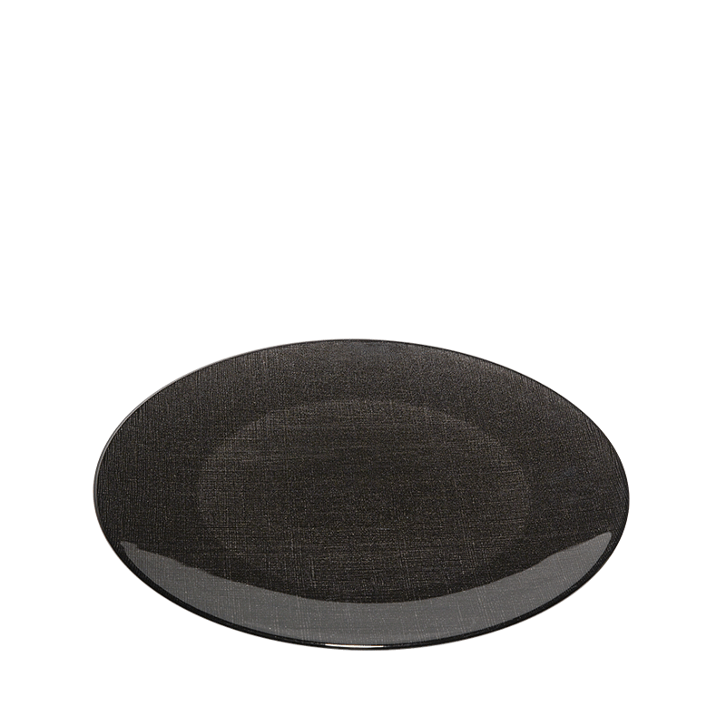 Platzteller Glas schwarz Ø 32 cm