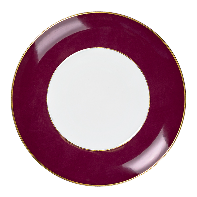 Menüteller Rocco bordeaux Ø 27 cm
