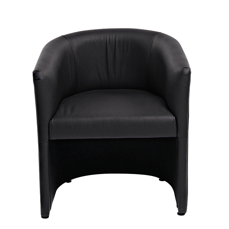 Fauteuil club Sim noir 69 x 64 cm H 76 cm