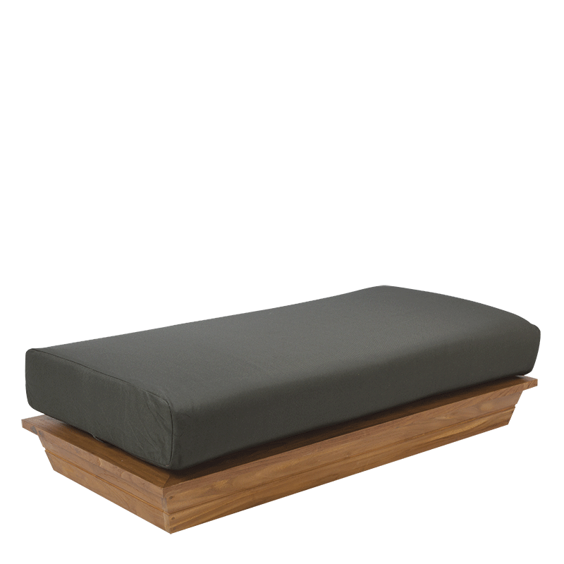 Sitzbank Lounge Teak Grey 70 x 140 cm H 36 cm