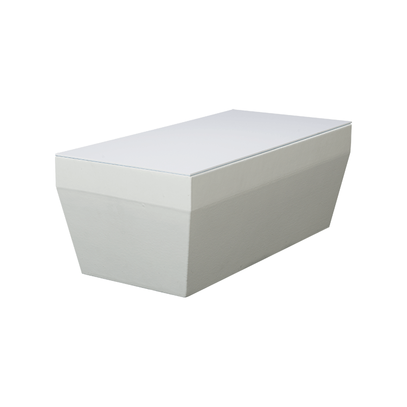 Couchtisch Pool weiss 40 x 80 cm H 38 cm