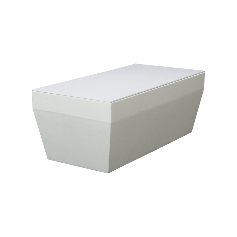 Table basse Lounge Pool blanc 40 x 80 cm