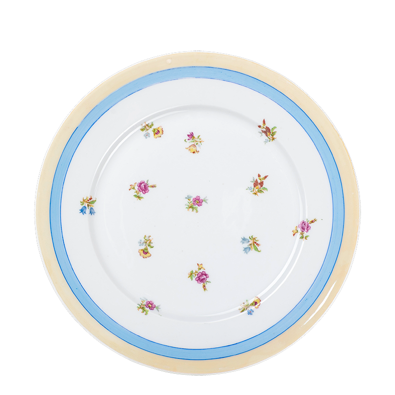 Menüteller Vintage floral Ø 23-25 cm