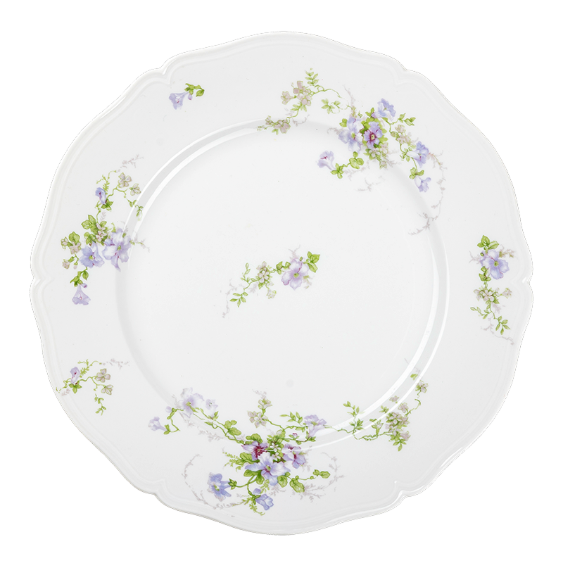 Grande assiette Vintage fleurie Ø 23-25 cm