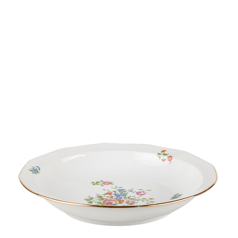 Platte tief Vintage floral