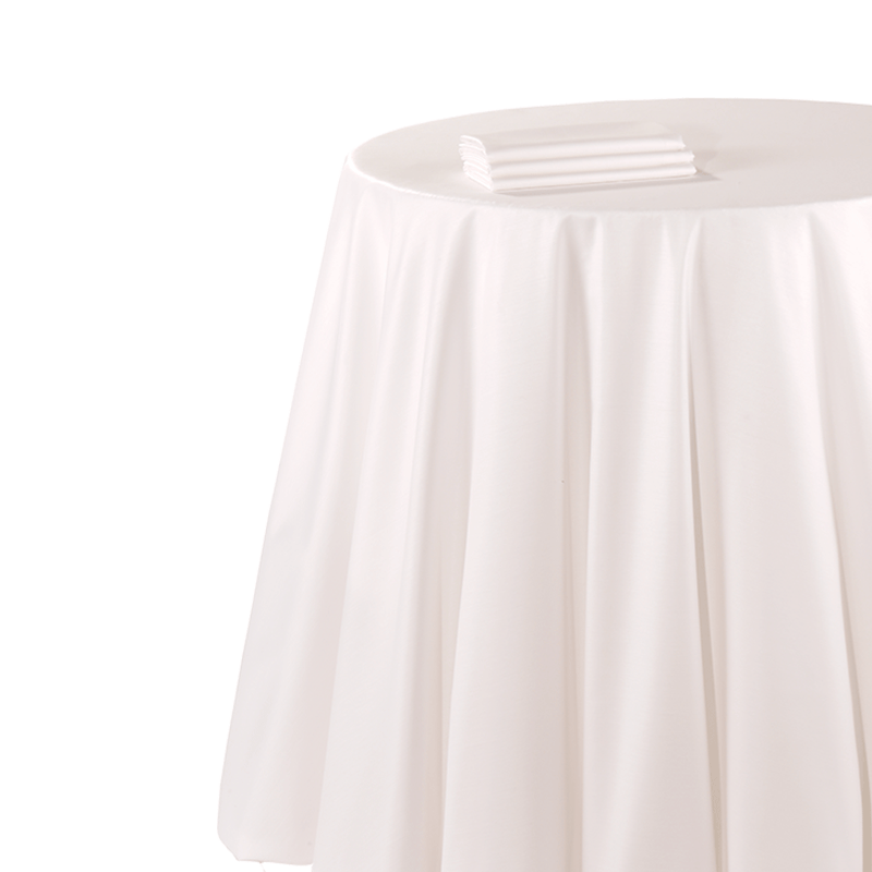 Tischtuch Chintz weiss 310 x 310 cm feuerschutzbehandelt