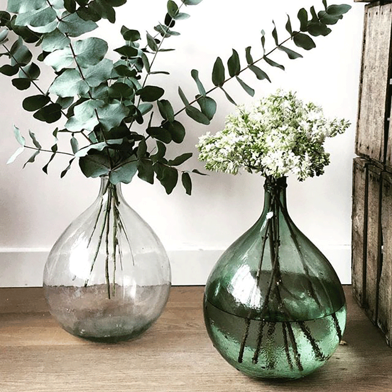 Dame Jeanne aus Glas Vintage