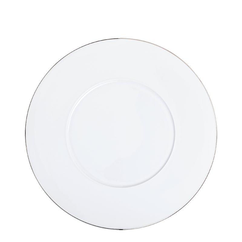 Assiette plate Plane Filet Argent Ø 27 cm