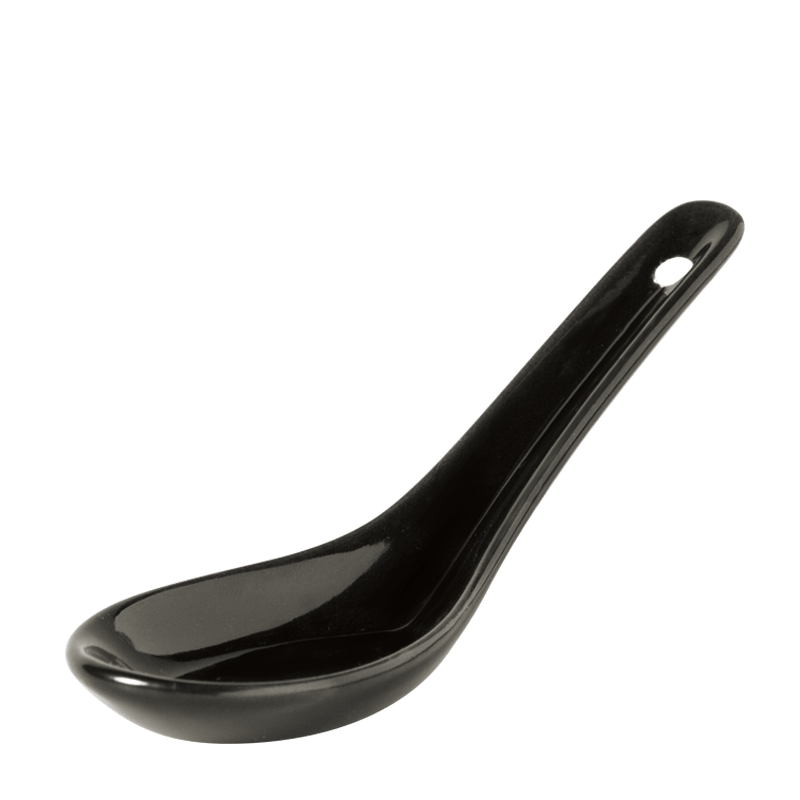 Degustations-Löffel schwarz 4 x 13 cm H 4.5 cm